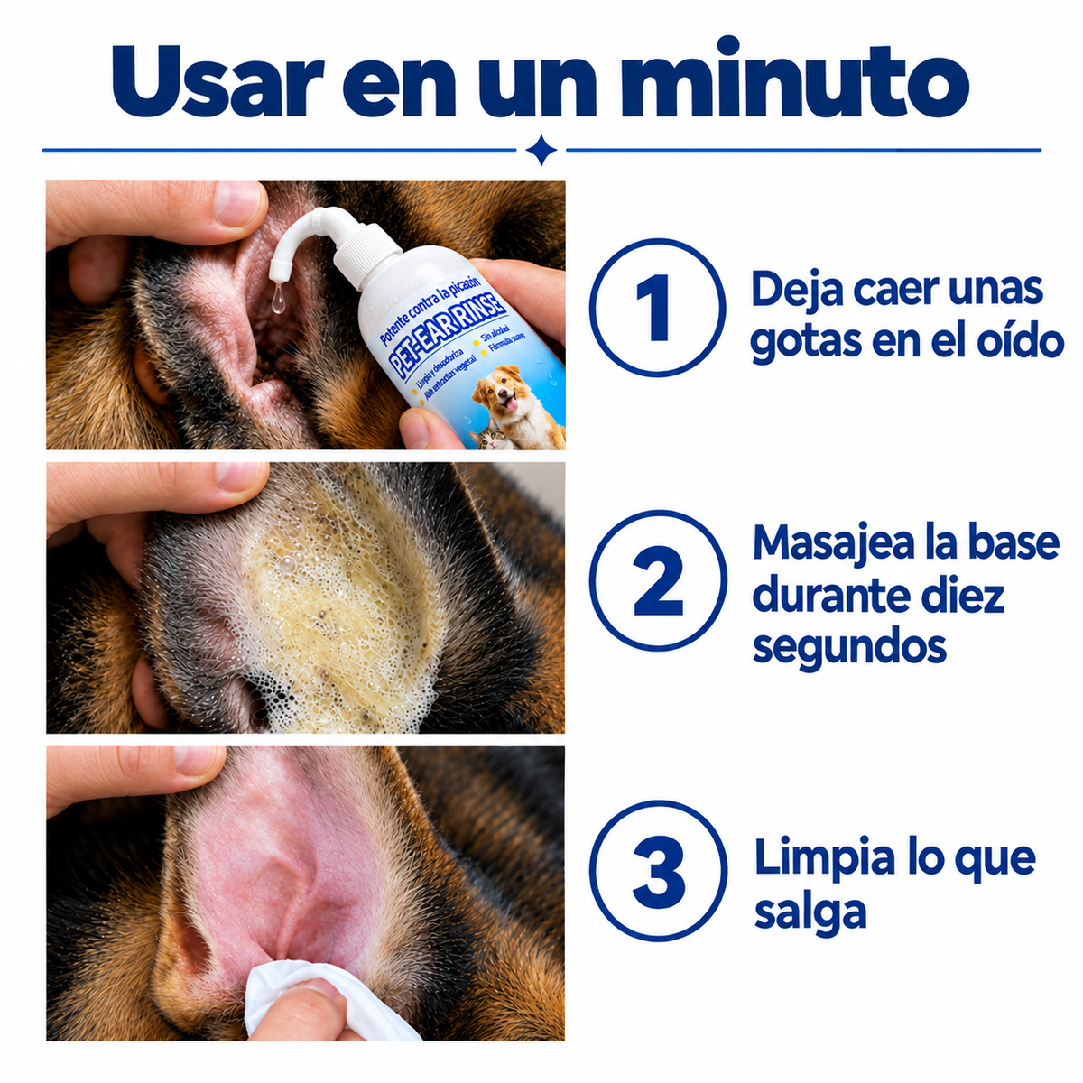 Limpia Oídos para Mascotas